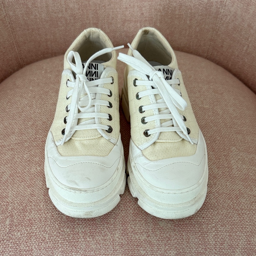 GANNI lace up sneakers